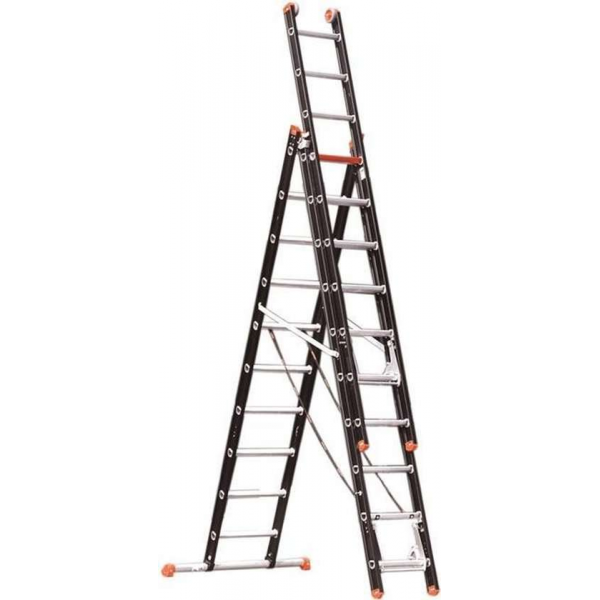 Altrex Mounter Reformladder 3-delig - Werkhoogte 6.15m - Aluminium Altrex Mounter Reformladder 3-delig - Werkhoogte 6.15m - Aluminium