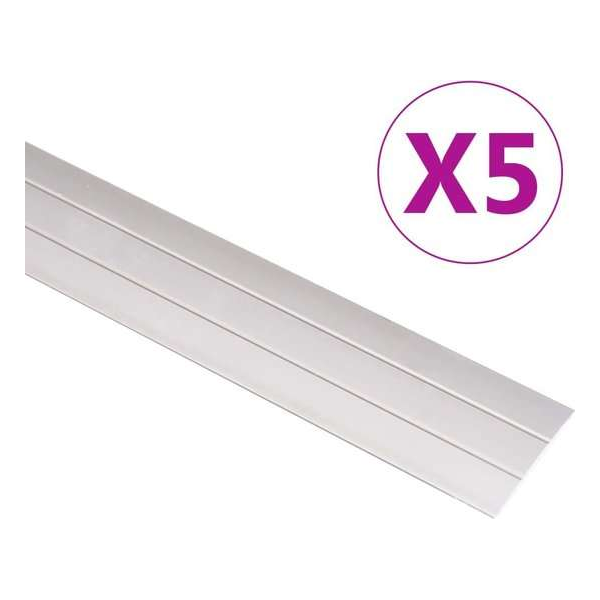 vidaXL Vloerprofielen 5 st 134 cm aluminium goudkleurig vidaXL Vloerprofielen 5 st 134 cm aluminium goudkleurig