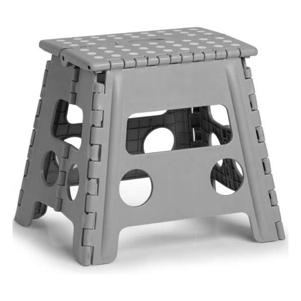 Grijs opvouwbaar krukje 37 x 32 cm - Zeller - Stoelen - Tuinkrukjes / campingkrukjes Grijs opvouwbaar krukje 37 x 32 cm - Zeller - Stoelen - Tuinkrukjes / campingkrukjes