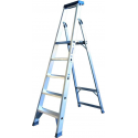 ASC 990608859 BT Trap - Enkel - Aluminium - 5 treden - max. werkhoogte 3.10 m.