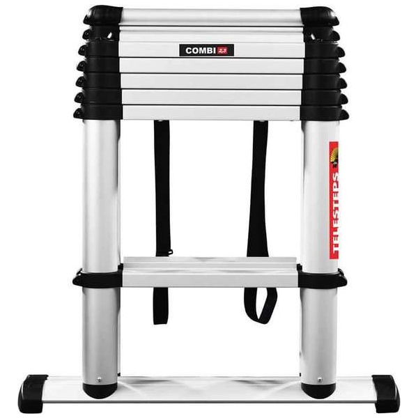 Telesteps 60623-501 Combi Line Telescoopladder - 2.3 m - Aluminum - max. werkhoogte 3.60 m. Telesteps 60623-501 Combi Line Telescoopladder - 2.3 m - Aluminum - max. werkhoogte 3.60 m.