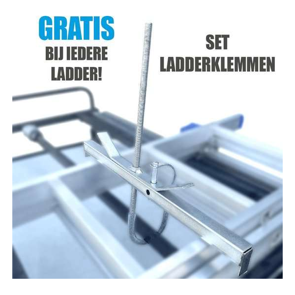 Set Universele ladderklemmen 42 cm. - treden Set Universele ladderklemmen 42 cm. - treden