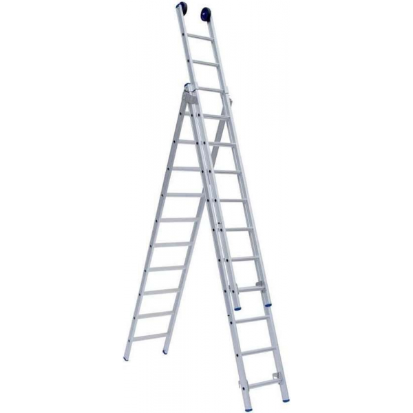 Eurostairs Reform ladder driedelig recht 3x9 sporten Eurostairs Reform ladder driedelig recht 3x9 sporten