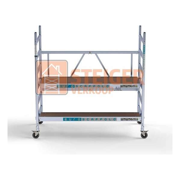 Kamersteiger 90x190 3m werkhoogte + platform 30 cm Kamersteiger 90x190 3m werkhoogte + platform 30 cm