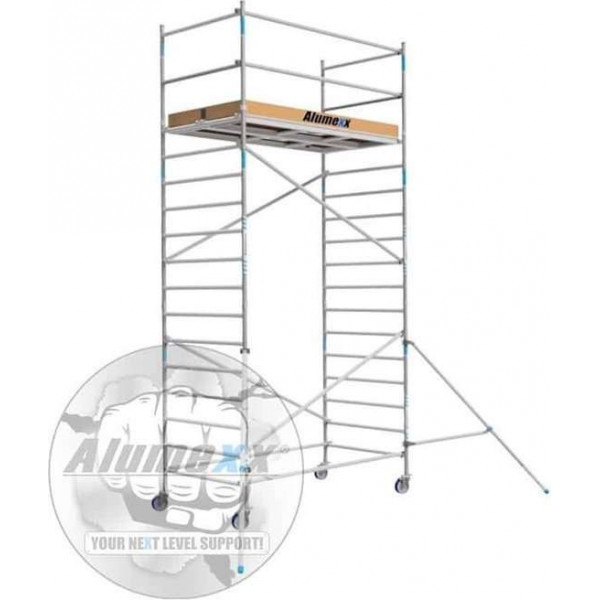 Basic rolsteiger 135 x 6,2m werkhoogte en lengte platform Basic rolsteiger 135 x 6,2m werkhoogte en lengte platform