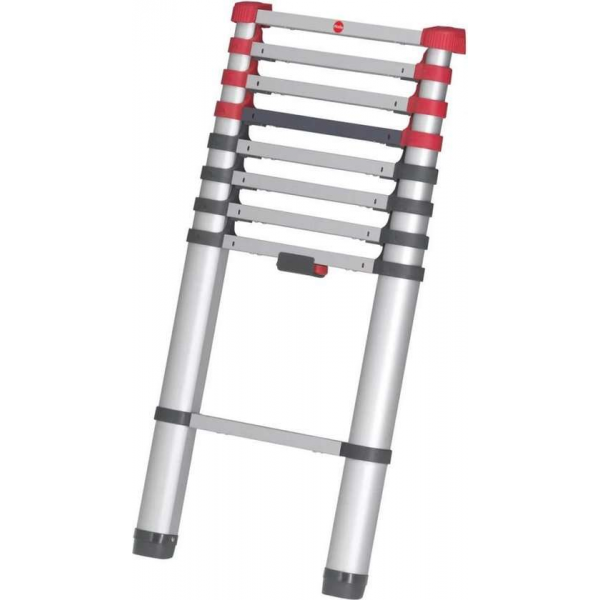 Hailo Telescoopladder FlexLine 260 264 cm aluminium 7113-091 Hailo Telescoopladder FlexLine 260 264 cm aluminium 7113-091