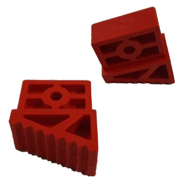 DAS Trapdop – Trapvoet, achterzijde, 50 mm rood - Per 2 stuks DAS Trapdop – Trapvoet, achterzijde, 50 mm rood - Per 2 stuks