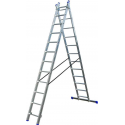 Alumexx Reformladder 2x12 sporten - Met Stabiliteitsbalk - Werkhoogte 5.75m