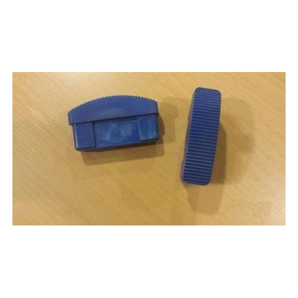 Solide laddervoet / ladderdop 90mm blauw - Per 2 stuks Solide laddervoet / ladderdop 90mm blauw - Per 2 stuks