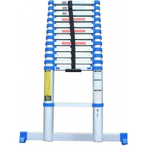 Telescoopladder Quickstep 3_8 meter - 13 treden treden Telescoopladder Quickstep 3_8 meter - 13 treden treden