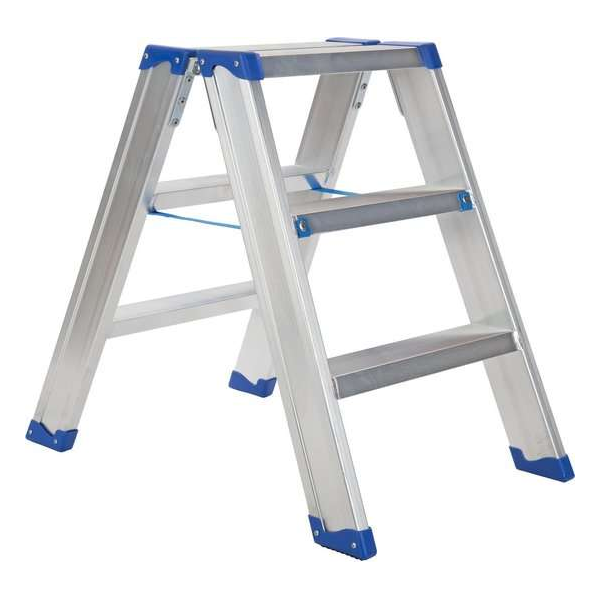 Industriële trapladder dubbel - Sparta dua 2 x 3 treden Industriële trapladder dubbel - Sparta dua 2 x 3 treden