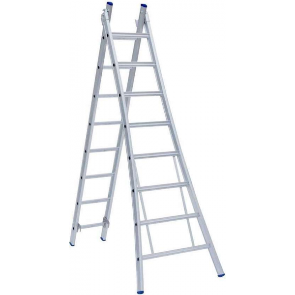 Eurostairs Reform ladder dubbel uitgebogen 2x7 sporten Eurostairs Reform ladder dubbel uitgebogen 2x7 sporten