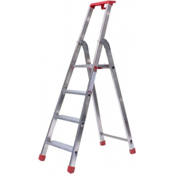 Semi-professionele trap enkel 1x4 treden inclusief platform