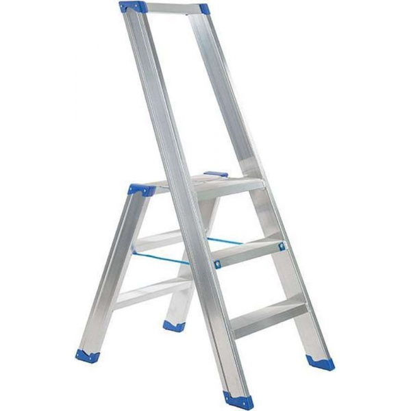 Escalo – Industriële trapladder – Sparta – Aluminium – 3 treden – 127 cm Escalo – Industriële trapladder – Sparta – Aluminium – 3 treden – 127 cm