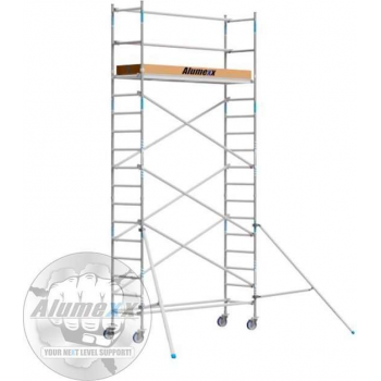 Basic rolsteiger 75 x 6,2m werkhoogte en  lengte platform