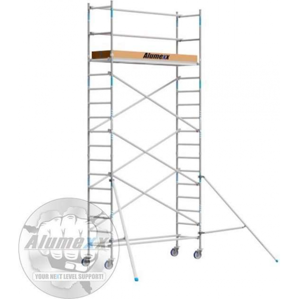 Basic rolsteiger 75 x 6,2m werkhoogte en lengte platform Basic rolsteiger 75 x 6,2m werkhoogte en lengte platform