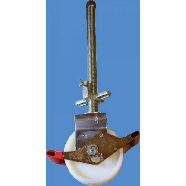Rolsteiger wielen diam 200 mm wit nylon dubbel geremd. Rolsteiger wielen diam 200 mm wit nylon dubbel geremd.