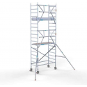Rolsteiger Standaard 90x190 6,2m werkhoogte carbon vloer + enkele voorloopleuning