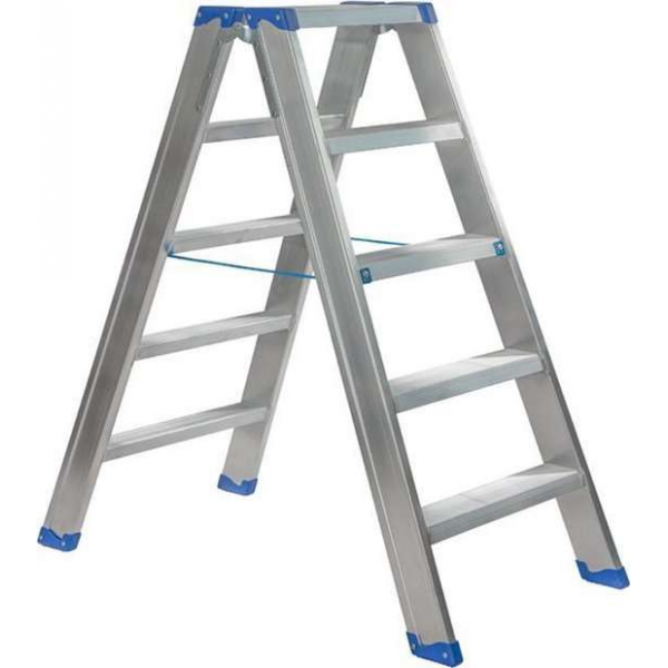 Escalo – Industriële trapladder – Sparta Duo – Aluminium – 2x5 treden – 108 cm Escalo – Industriële trapladder – Sparta Duo – Aluminium – 2x5 treden – 108 cm