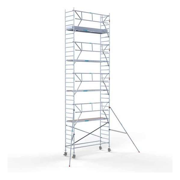 Rolsteiger Standaard 90x305 10,2m werkhoogte + enkele voorloopleuning Rolsteiger Standaard 90x305 10,2m werkhoogte + enkele voorloopleuning
