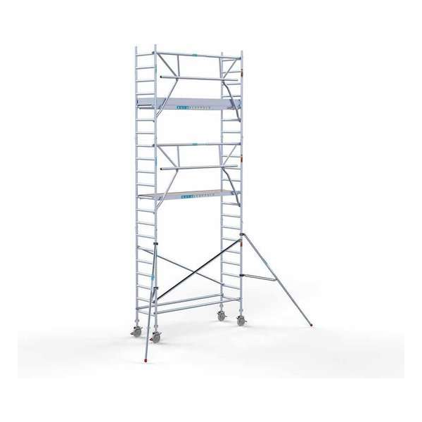 Rolsteiger Standaard 75x250 7,2m werkhoogte + enkele voorloopleuning Rolsteiger Standaard 75x250 7,2m werkhoogte + enkele voorloopleuning