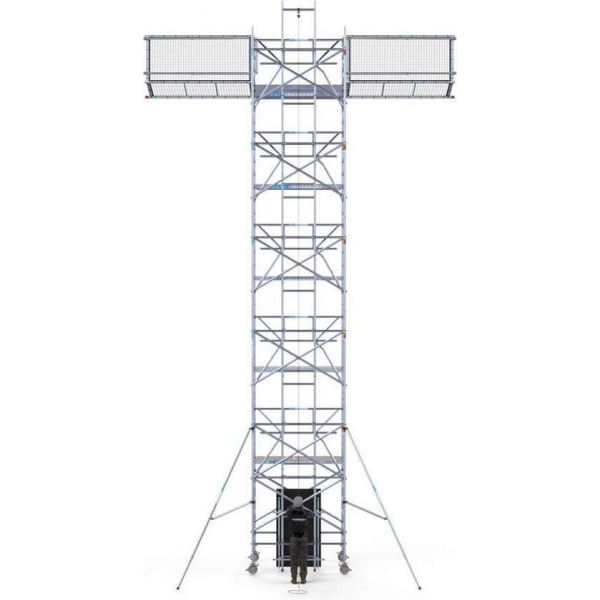Solar Rolsteiger 135x305x12,2m werkhoogte, inclusief Solar lift, Safeguard dakrandbeveiliging Solar Rolsteiger 135x305x12,2m werkhoogte, inclusief Solar lift, Safeguard dakrandbeveiliging