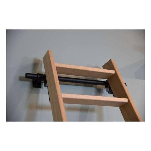 Houten bibliotheektrap | eiken onbehandeld - 16 treden (304 cm) Houten bibliotheektrap | eiken onbehandeld - 16 treden (304 cm)