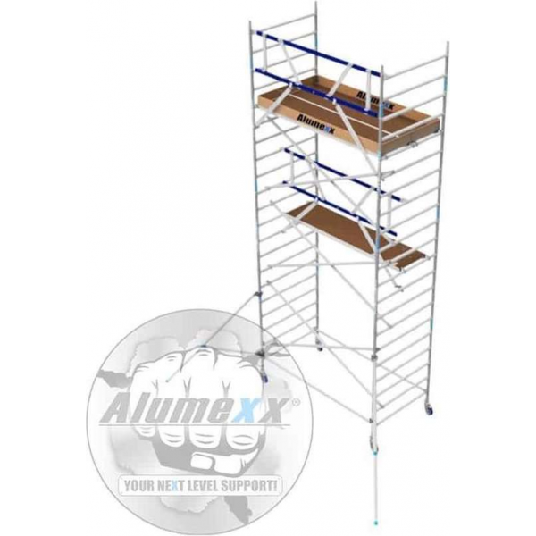 Basic AGS rolsteiger 135 x 7,2m werkhoogte en lengte platform Basic AGS rolsteiger 135 x 7,2m werkhoogte en lengte platform