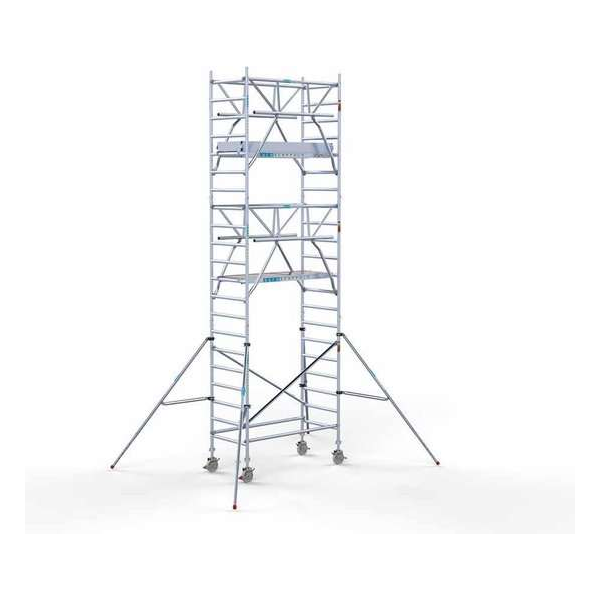Rolsteiger Standaard 90x190 7,2m werkhoogte carbon vloer + dubbele voorloopleuning Rolsteiger Standaard 90x190 7,2m werkhoogte carbon vloer + dubbele voorloopleuning