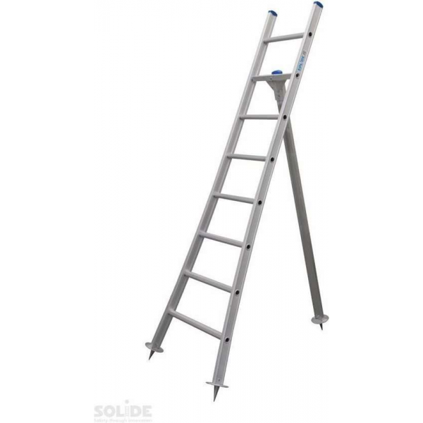 Plukladder Type G enkel uitgebogen 1x8 sporten Plukladder Type G enkel uitgebogen 1x8 sporten