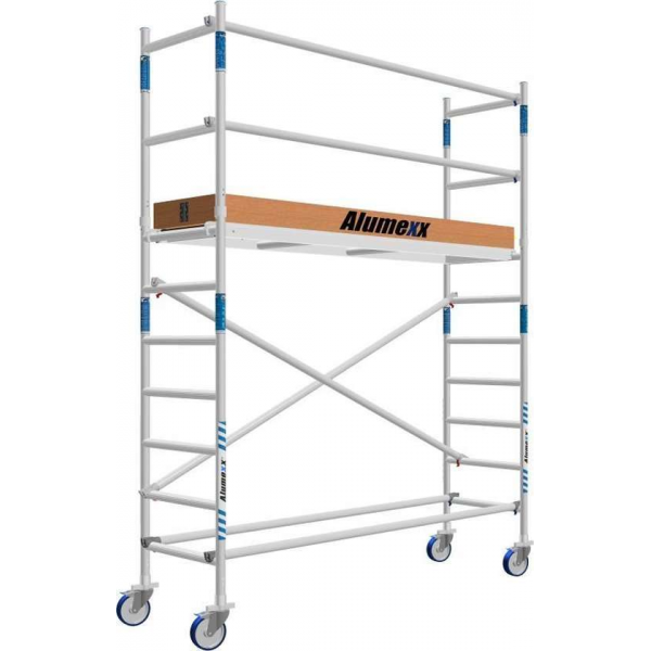 Basic rolsteiger 75 x 4,2m werkhoogte en lengte platform Basic rolsteiger 75 x 4,2m werkhoogte en lengte platform
