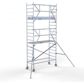 Rolsteiger Standaard 90x250 6,2m werkhoogte carbon vloer + enkele voorloopleuning