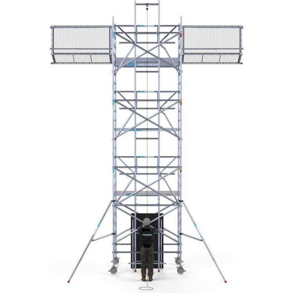 Solar Rolsteiger 135x305x8,2m werkhoogte, inclusief solar lift, Safeguard dakrandbeveiliging Solar Rolsteiger 135x305x8,2m werkhoogte, inclusief solar lift, Safeguard dakrandbeveiliging