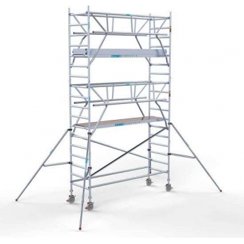 Rolsteiger Standaard 90x305 6,2m werkhoogte carbon vloer + dubbele voorloopleuning