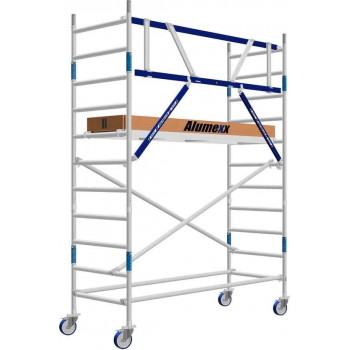 Basic rolsteiger 90 x 4.2 mtr AGS-PRO voorloopleuning en  lengte platform