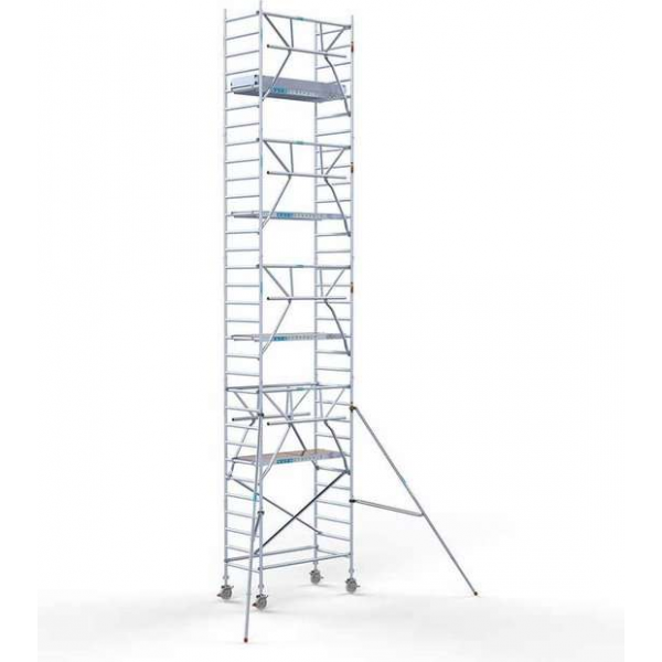 Rolsteiger Standaard carbondeck 90x190 10,2m werkhoogte + enkele voorloopleuning Rolsteiger Standaard carbondeck 90x190 10,2m werkhoogte + enkele voorloopleuning