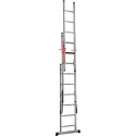 Professionele 3 delige Reformladder met Top Safe Systeem  3 x 14 treden