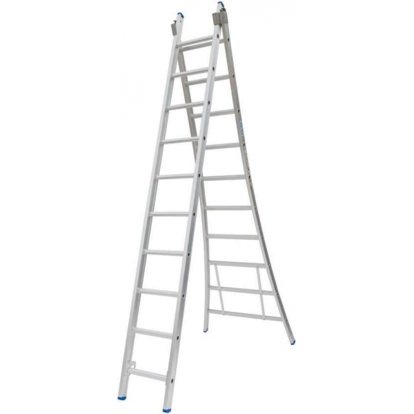 Ladder Type C gecoat dubbel uitgebogen 2x10 sporten Ladder Type C gecoat dubbel uitgebogen 2x10 sporten