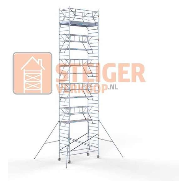 Rolsteiger Standaard 135x305 13,2m werkhoogte + dubbele voorloopleuning Rolsteiger Standaard 135x305 13,2m werkhoogte + dubbele voorloopleuning