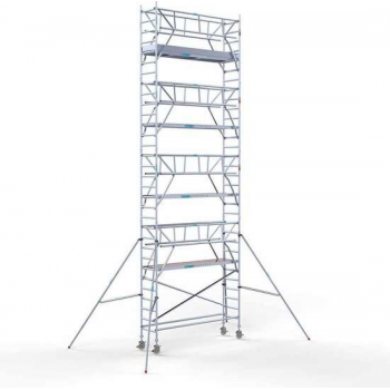 Rolsteiger Standaard 75x305 10,2m werkhoogte carbon vloer + dubbele voorloopleuning