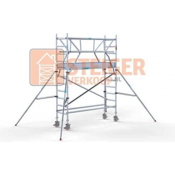 Rolsteiger Standaard 75x250 4,2m werkhoogte + dubbele voorloopleuning