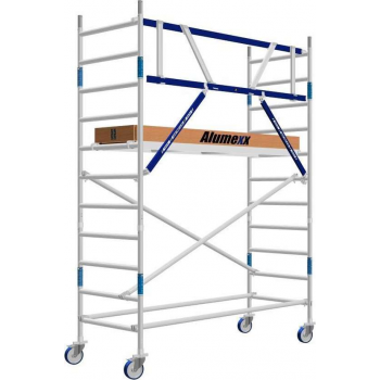 Basic rolsteiger 90 x 4.2 mtr AGS-PRO voorloopleuning en  lengte platform