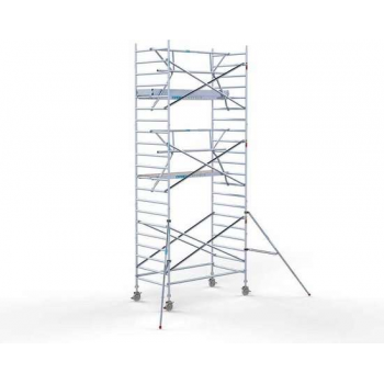 Rolsteiger Standaard 135x250 7,2m werkhoogte carbon vloer + enkele voorloopleuning