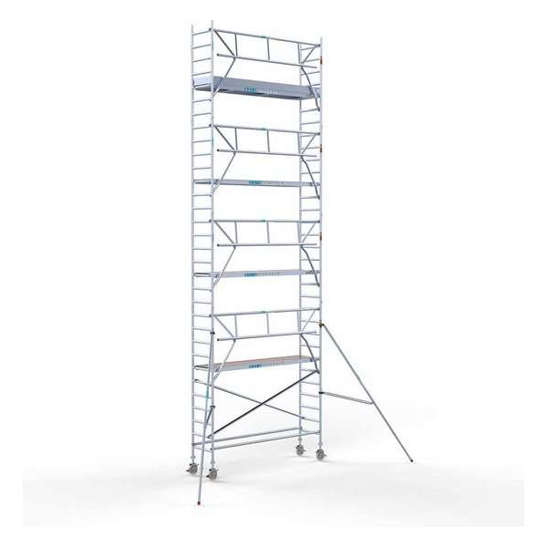 Rolsteiger Standaard 75x305 10,2m werkhoogte + enkele voorloopleuning Rolsteiger Standaard 75x305 10,2m werkhoogte + enkele voorloopleuning