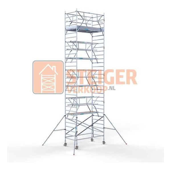 Rolsteiger Standaard 135x250 10,2m werkhoogte + dubbele voorloopleuning Rolsteiger Standaard 135x250 10,2m werkhoogte + dubbele voorloopleuning