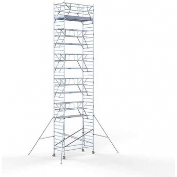 Rolsteiger Standaard 135x305 13,2m werkhoogte carbon vloer + dubbele voorloopleuning