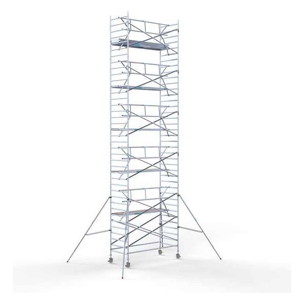 Rolsteiger Standaard 135x305 12,2m werkhoogte + enkele voorloopleuning Rolsteiger Standaard 135x305 12,2m werkhoogte + enkele voorloopleuning