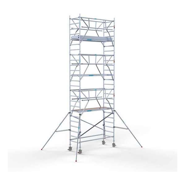 Rolsteiger Standaard 90x250 8,2m werkhoogte carbon vloer + dubbele voorloopleuning Rolsteiger Standaard 90x250 8,2m werkhoogte carbon vloer + dubbele voorloopleuning