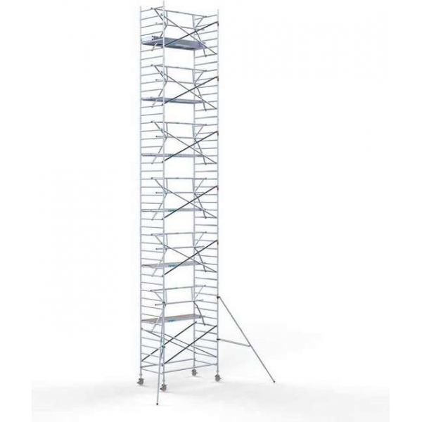 Rolsteiger Standaard 135x250 14,2m werkhoogte + enkele voorloopleuning Rolsteiger Standaard 135x250 14,2m werkhoogte + enkele voorloopleuning