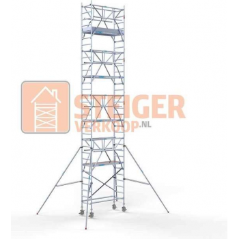 Rolsteiger Standaard 75x190 10,2m werkhoogte + dubbele voorloopleuning